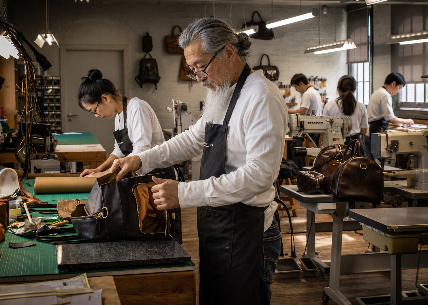 Leather craftsmanship detail