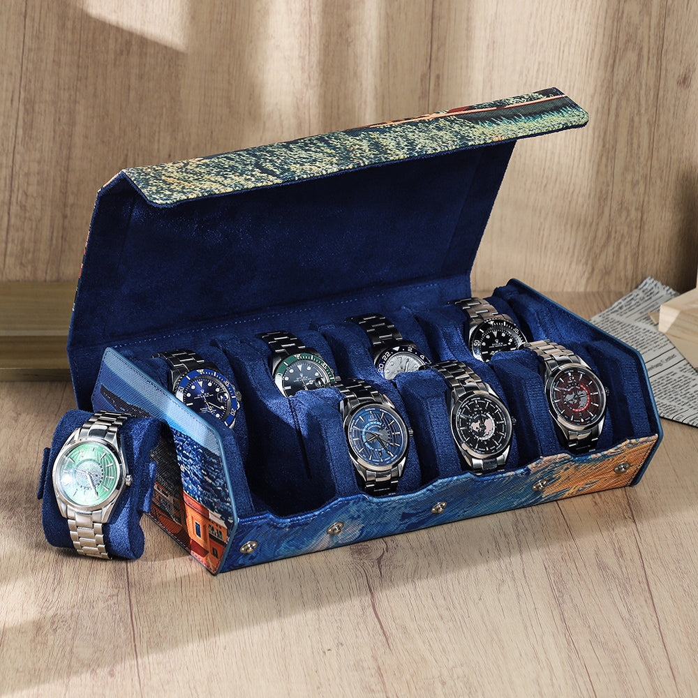 Custom 3D-Printed Leather Watch Box – Personalize with Your Design!