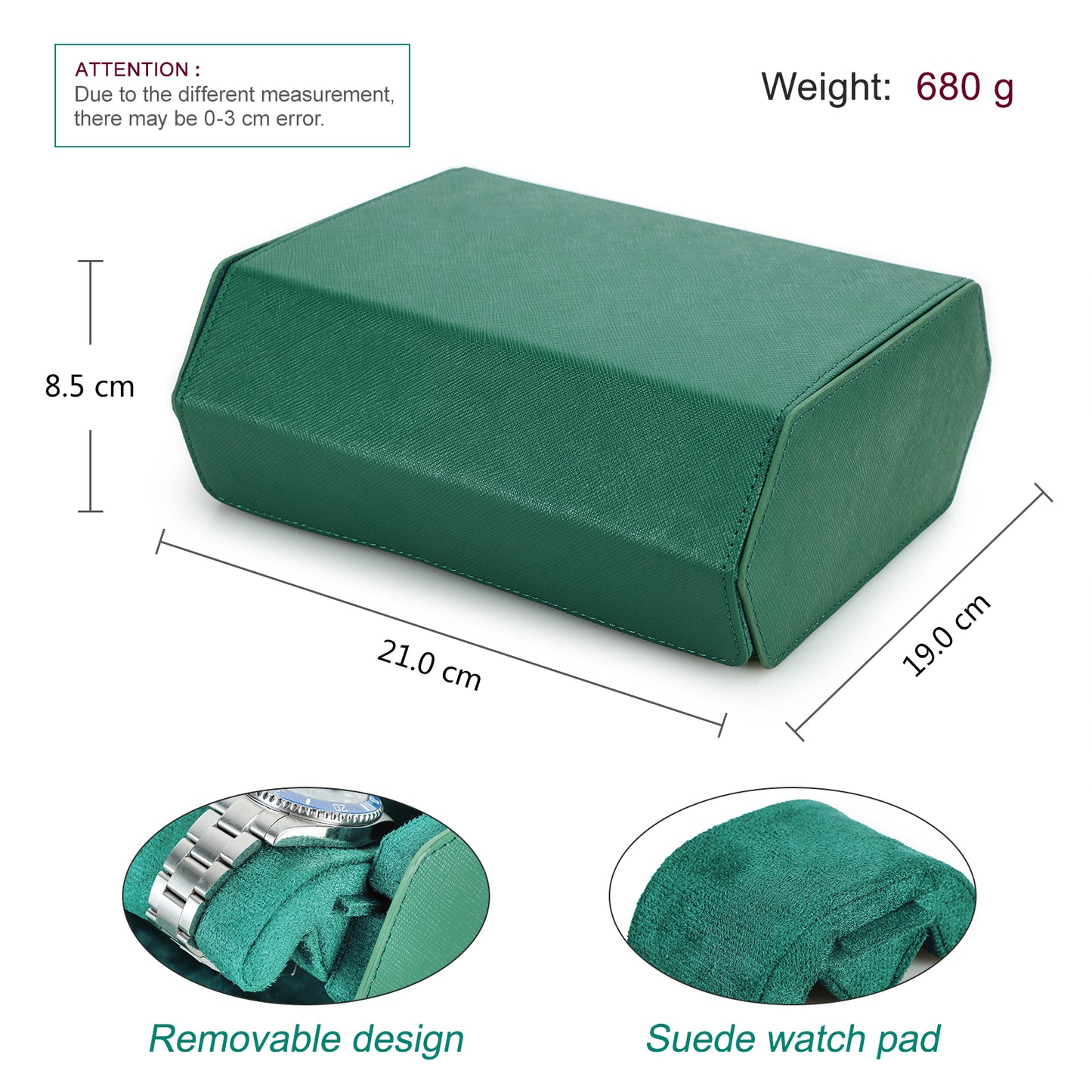 CONTACTS FAMILY Genuine Leather Watch Cases for Rolex 6/8 Slots Men Watch Box Jewelry Collection Storage Women Watches Saffiano Leather Watch Bags