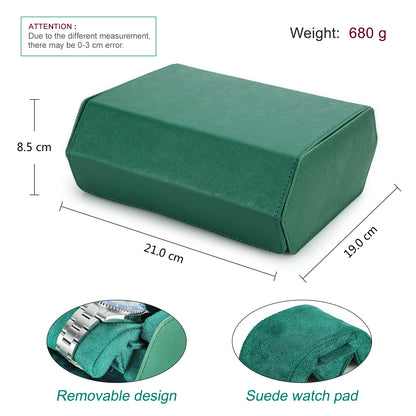 CONTACTS FAMILY Genuine Leather Watch Cases for Rolex 6/8 Slots Men Watch Box Jewelry Collection Storage Women Watches Saffiano Leather Watch Bags