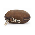 Handmade full-grain leather folding glasses case