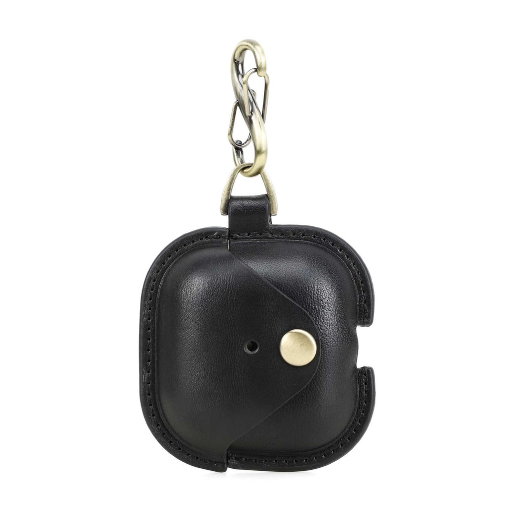 Handmade Full-Grain Leather AirPods 4 Case — CF1209-Black