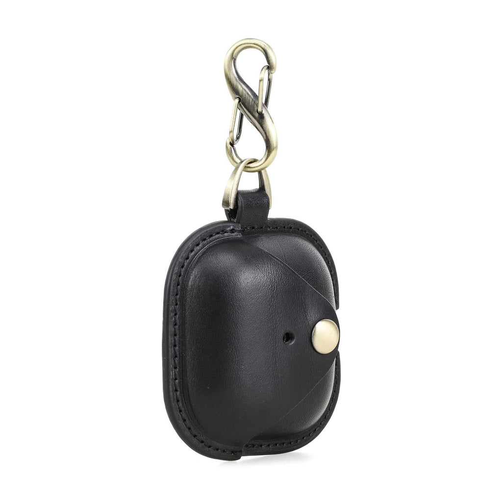 Handmade Full-Grain Leather AirPods 4 Case — CF1209-Black
