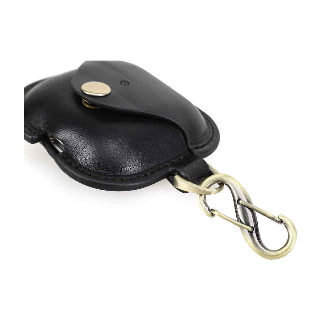 Handmade Full-Grain Leather AirPods 4 Case — CF1209-Black