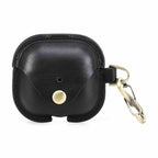 Handmade Full-Grain Leather AirPods 4 Case — CF1209-Black