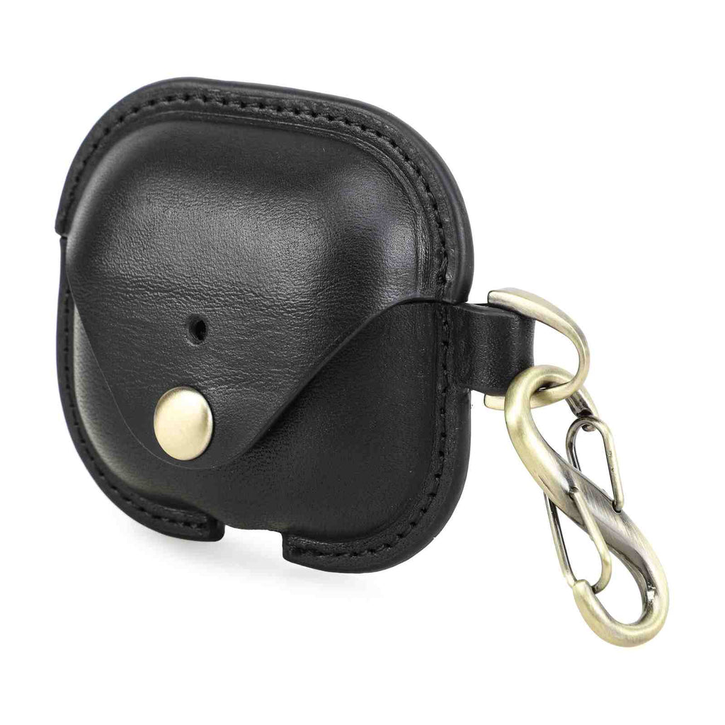 Handmade Full-Grain Leather AirPods 4 Case — CF1209-Black