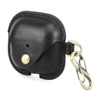 Handmade Full-Grain Leather AirPods 4 Case — CF1209-Black