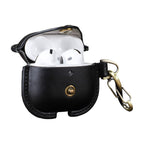 Handmade Full-Grain Leather AirPods 4 Case — CF1209-Black