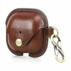 Handmade Full-Grain Leather AirPods 4 Case — CF1209-Coffee