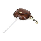 Handmade Full-Grain Leather AirPods 4 Case — CF1209-Coffee