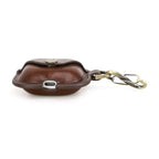 Handmade Full-Grain Leather AirPods 4 Case — CF1209-Coffee