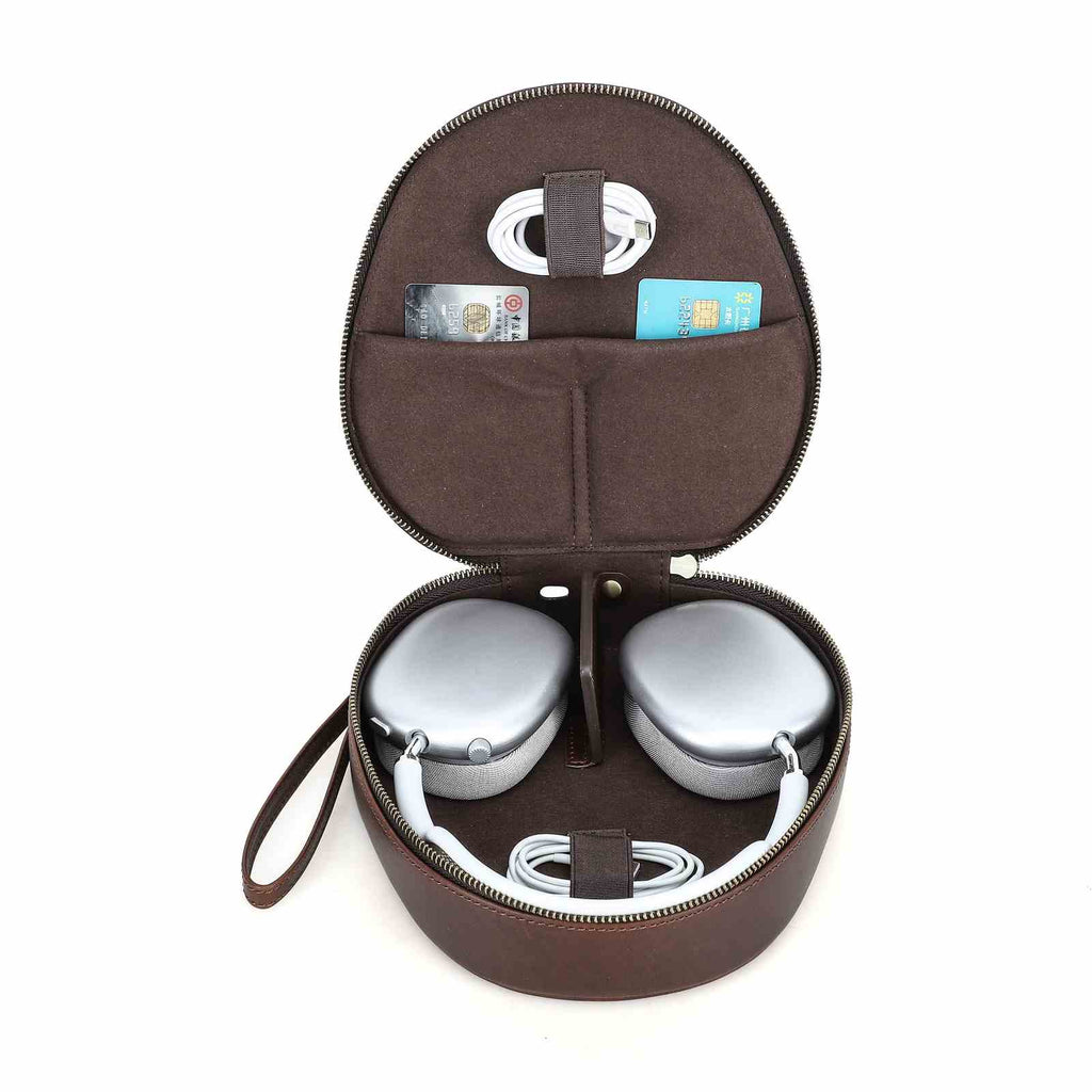 Handmade Full-Grain Leather Over-Ear Headphone Case — CF1220-AirPods-Max