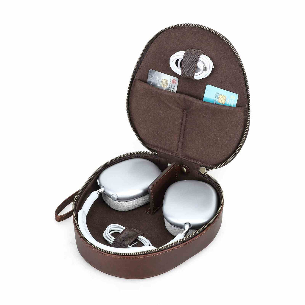 Handmade Full-Grain Leather Over-Ear Headphone Case — CF1220-AirPods-Max