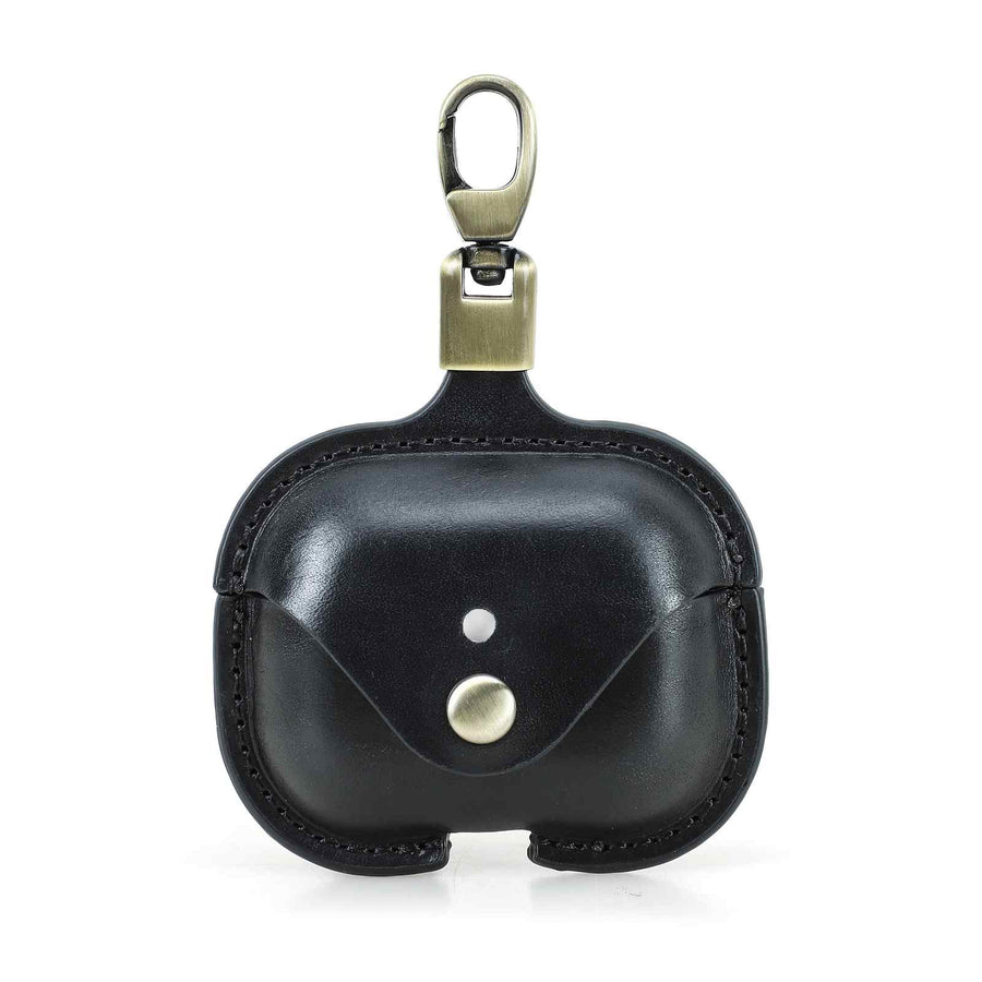 Handmade Full-Grain Leather AirPods Pro 3 Case — CF1228-Black