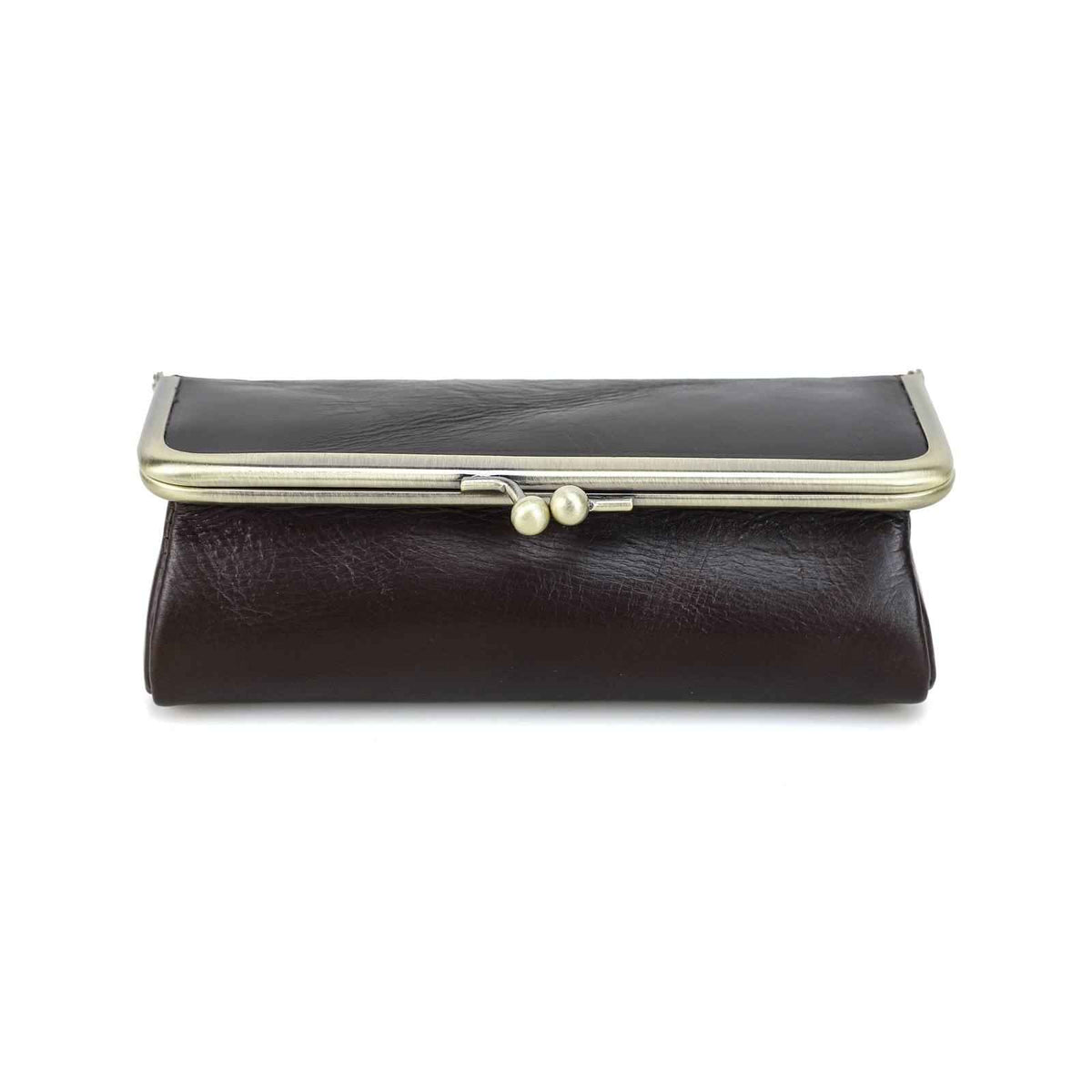 Handmade Full-Grain Leather Kiss-Lock Sunglasses Case