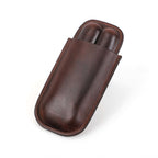 Handmade Full-Grain Leather Cigar Case — CF5002-Coffee