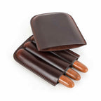 Handmade Full-Grain Leather Cigar Case — CF5003-Coffee