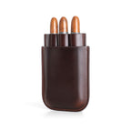 Handmade Full-Grain Leather Cigar Case — CF5003-Coffee