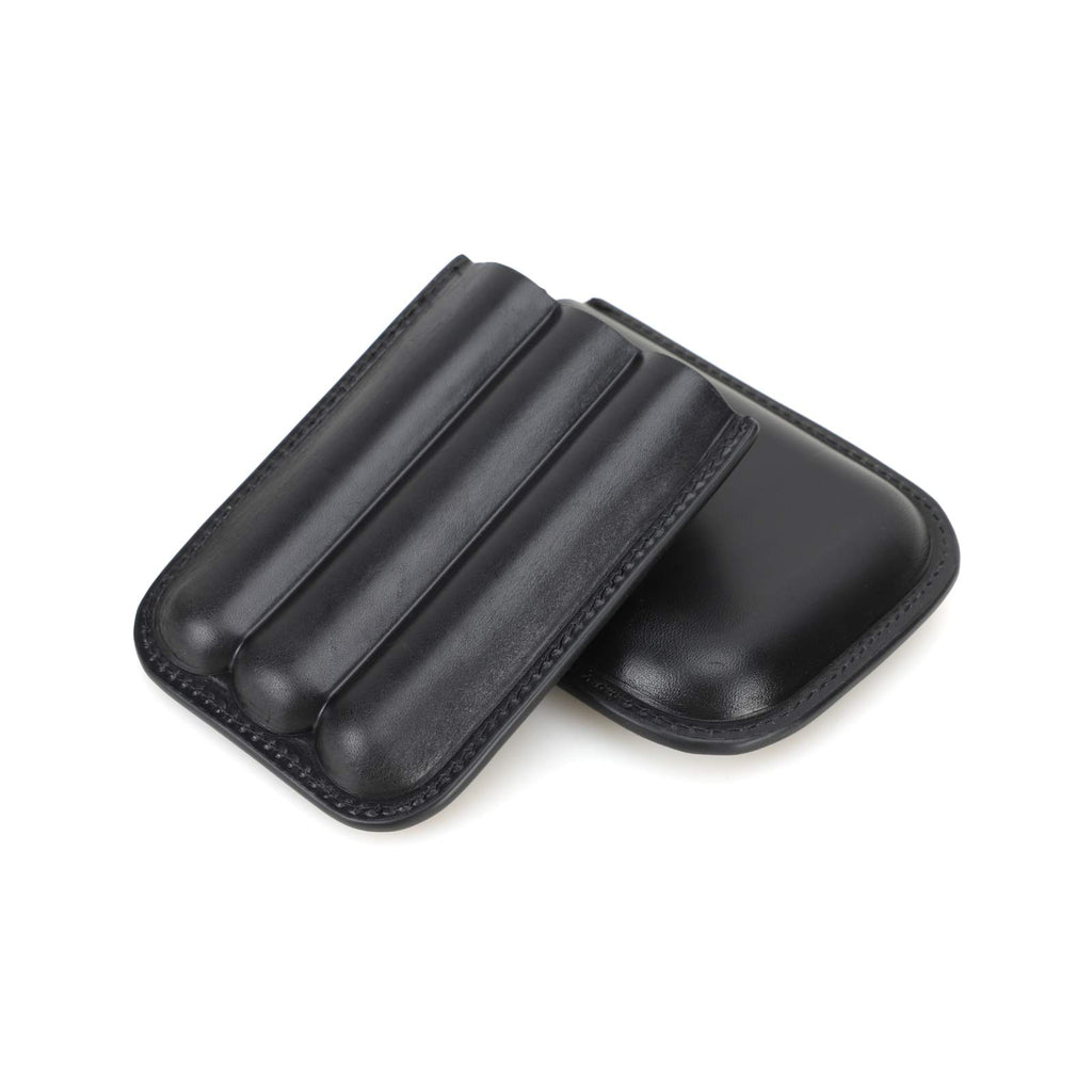 Handmade Full-Grain Leather Cigar Case — CF5003-Black