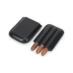 Handmade Full-Grain Leather Cigar Case — CF5003-Black