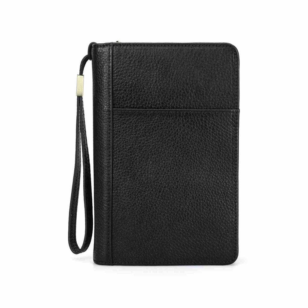 Handmade Full-Grain Leather 5-Cigar Travel Organizer — CF5009-Black