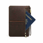 Handmade Full-Grain Leather 5-Cigar Travel Organizer — CF5009-Coffee