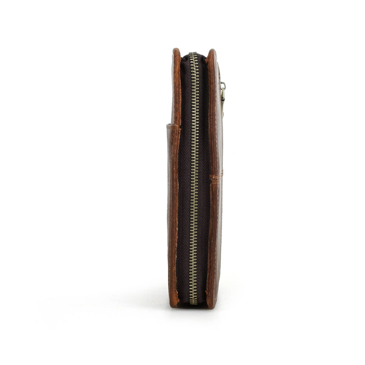 Handmade Full-Grain Leather 5-Cigar Travel Organizer — CF5009-Red-Brown