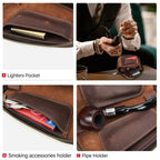 Handmade Full-Grain Leather Pipe & Accessories Case — image 10