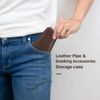 Handmade Full-Grain Leather Pipe & Accessories Case — image 11