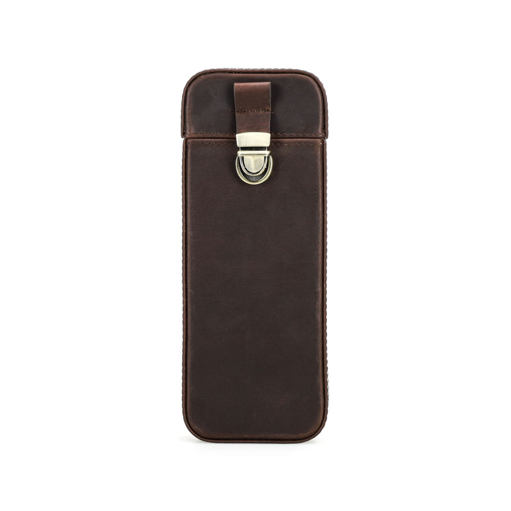 Handmade Full-Grain Leather Cigar Travel Case — CF5018