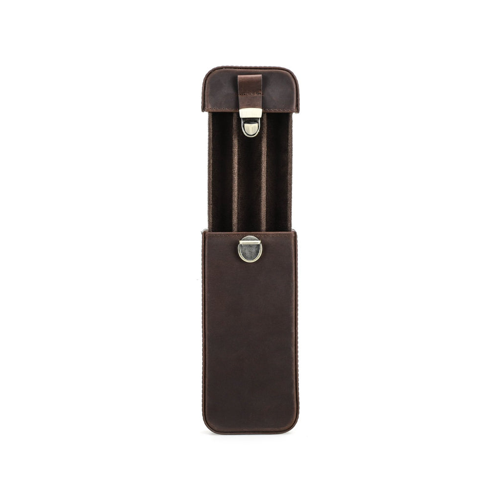 Handmade Full-Grain Leather Cigar Travel Case — CF5018