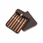 Handmade Full-Grain Leather Cigar Travel Case — CF5019