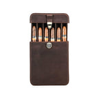 Handmade Full-Grain Leather Cigar Travel Case — CF5019