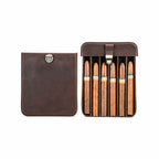 Handmade Full-Grain Leather Cigar Travel Case — CF5019