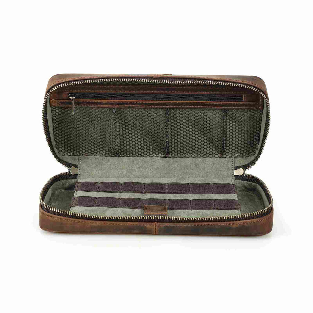 Handmade Crazy Horse leather case for original Nintendo Switch