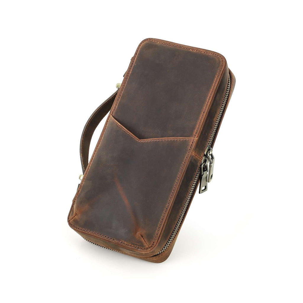Handmade Crazy Horse leather case for original Nintendo Switch