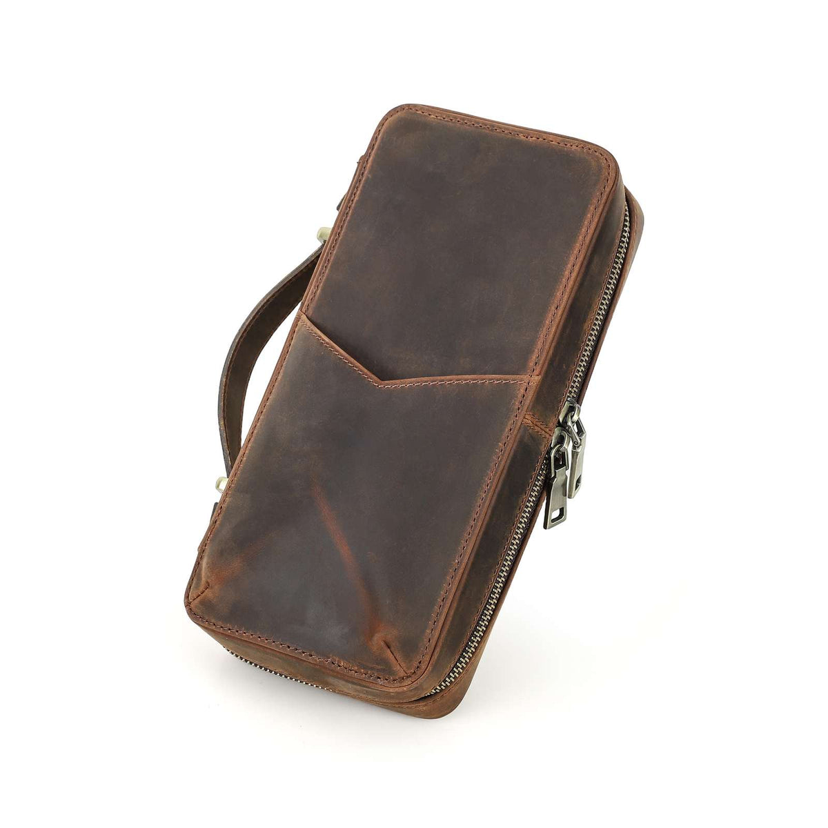 Handmade Crazy Horse leather case for original Nintendo Switch