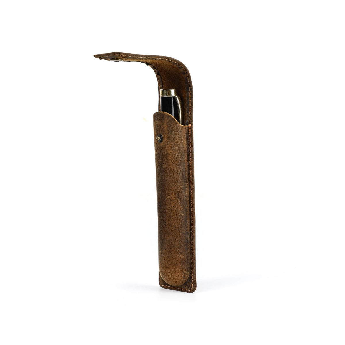 Handmade crazy horse leather pen pouch — 1 Slot