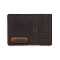 Handmade Full-Grain Leather Wireless Charging Mouse Pad