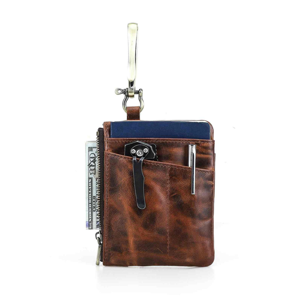 Handmade Full-Grain Leather EDC Tool Pouch — CF9099