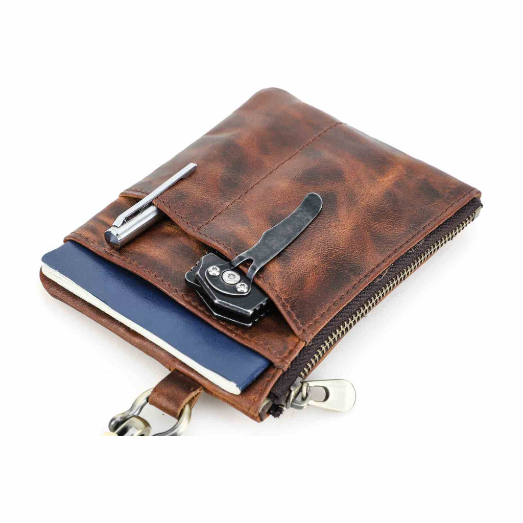 Handmade Full-Grain Leather EDC Tool Pouch — CF9099