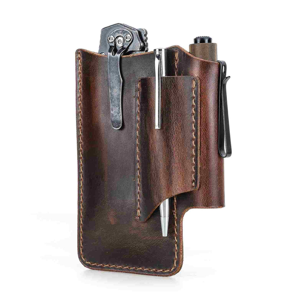 Handmade Full-Grain Leather Belt Tool Holster — CF9102