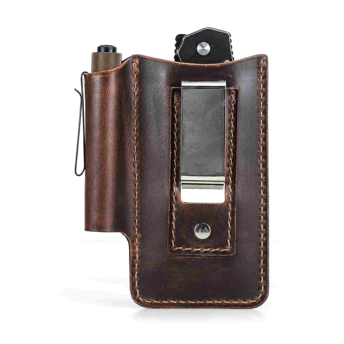 Handmade Full-Grain Leather Belt Tool Holster — CF9102