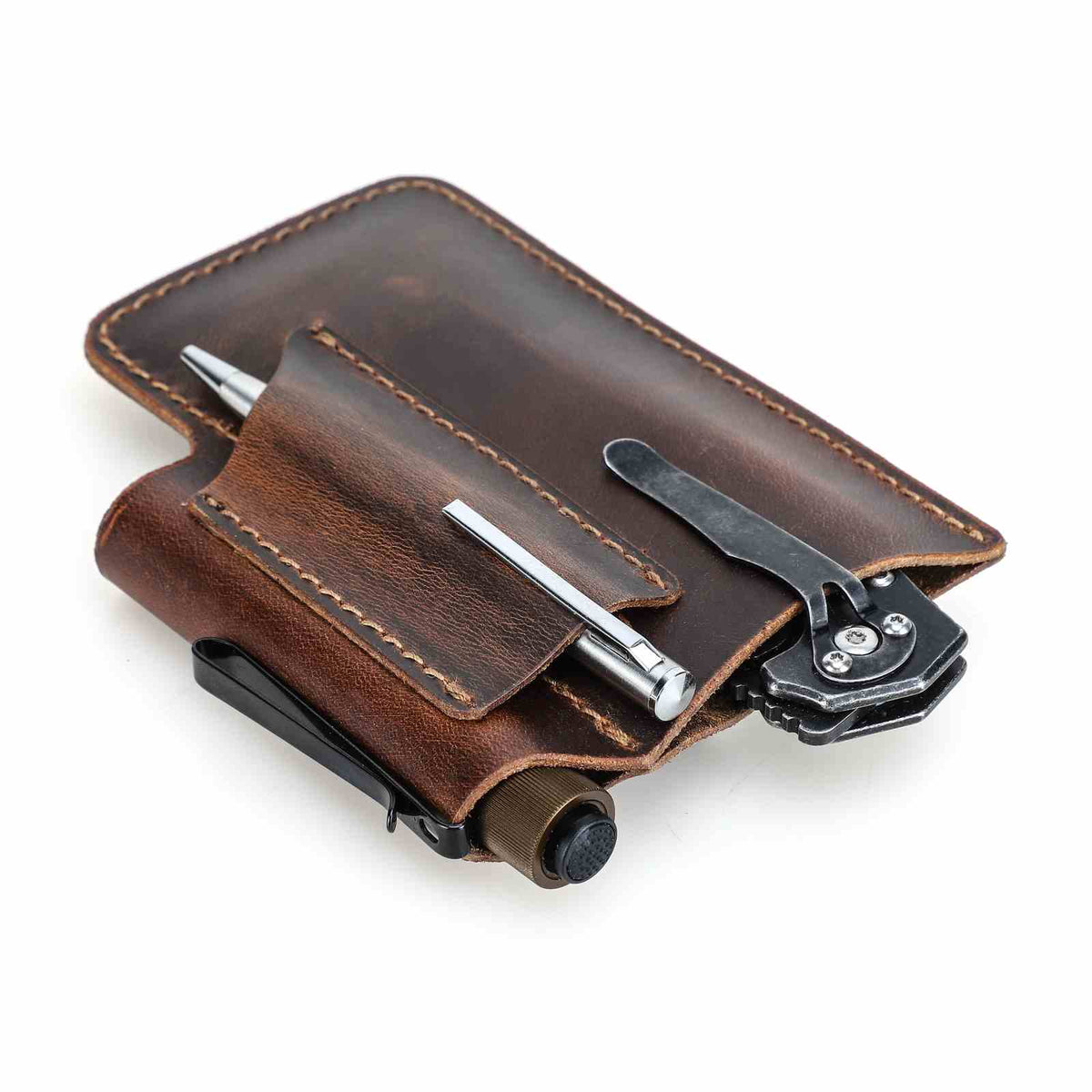 Handmade Full-Grain Leather Belt Tool Holster — CF9102
