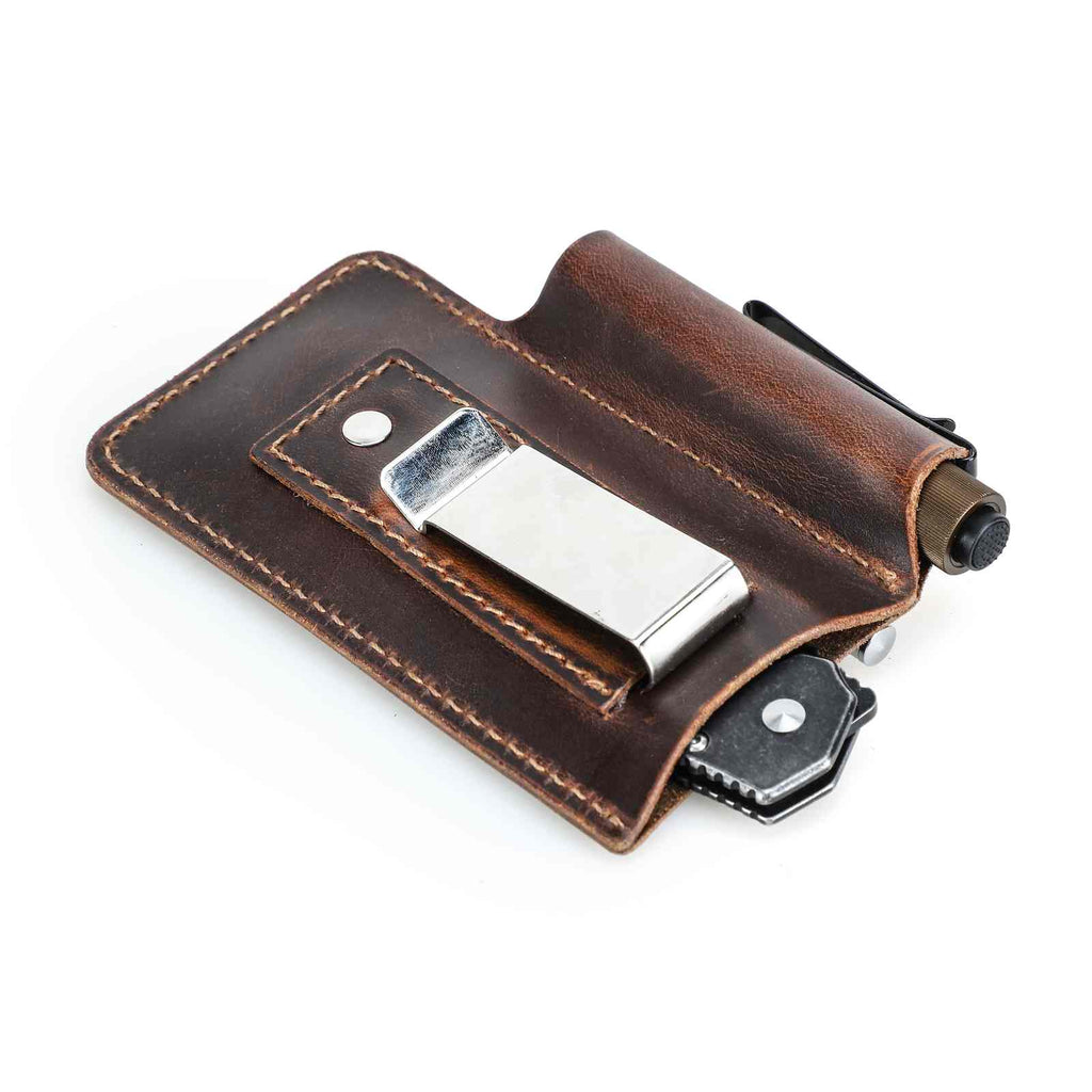 Handmade Full-Grain Leather Belt Tool Holster — CF9102