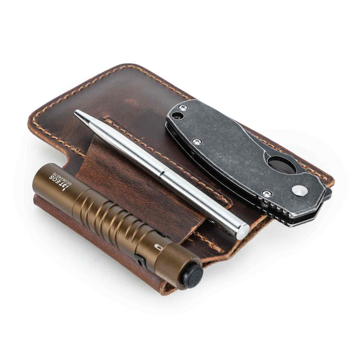 Handmade Full-Grain Leather Belt Tool Holster — CF9102