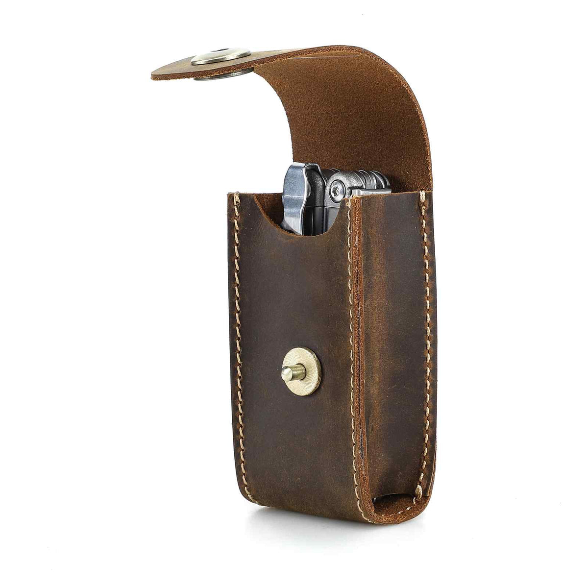 Handmade Full-Grain Leather EDC Multi-Tool Organizer — CF9105