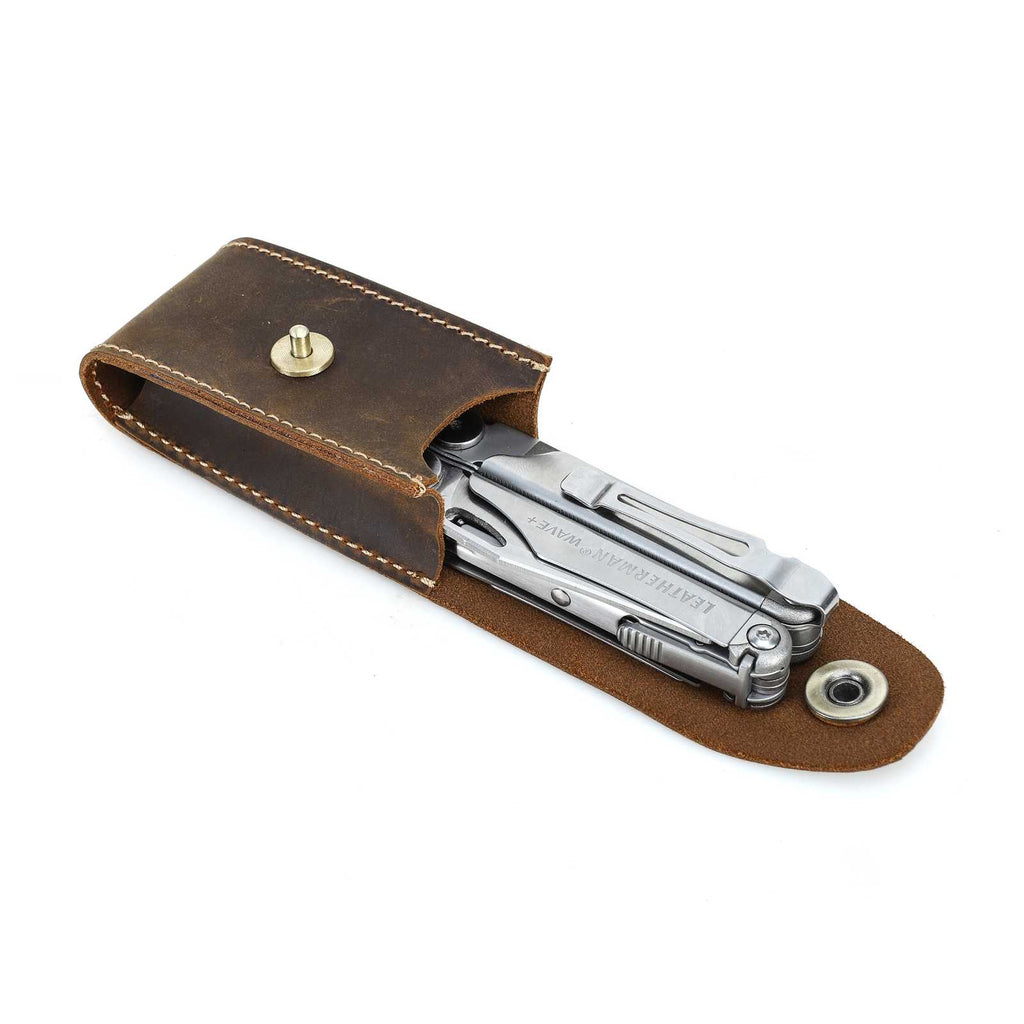 Handmade Full-Grain Leather EDC Multi-Tool Organizer — CF9105