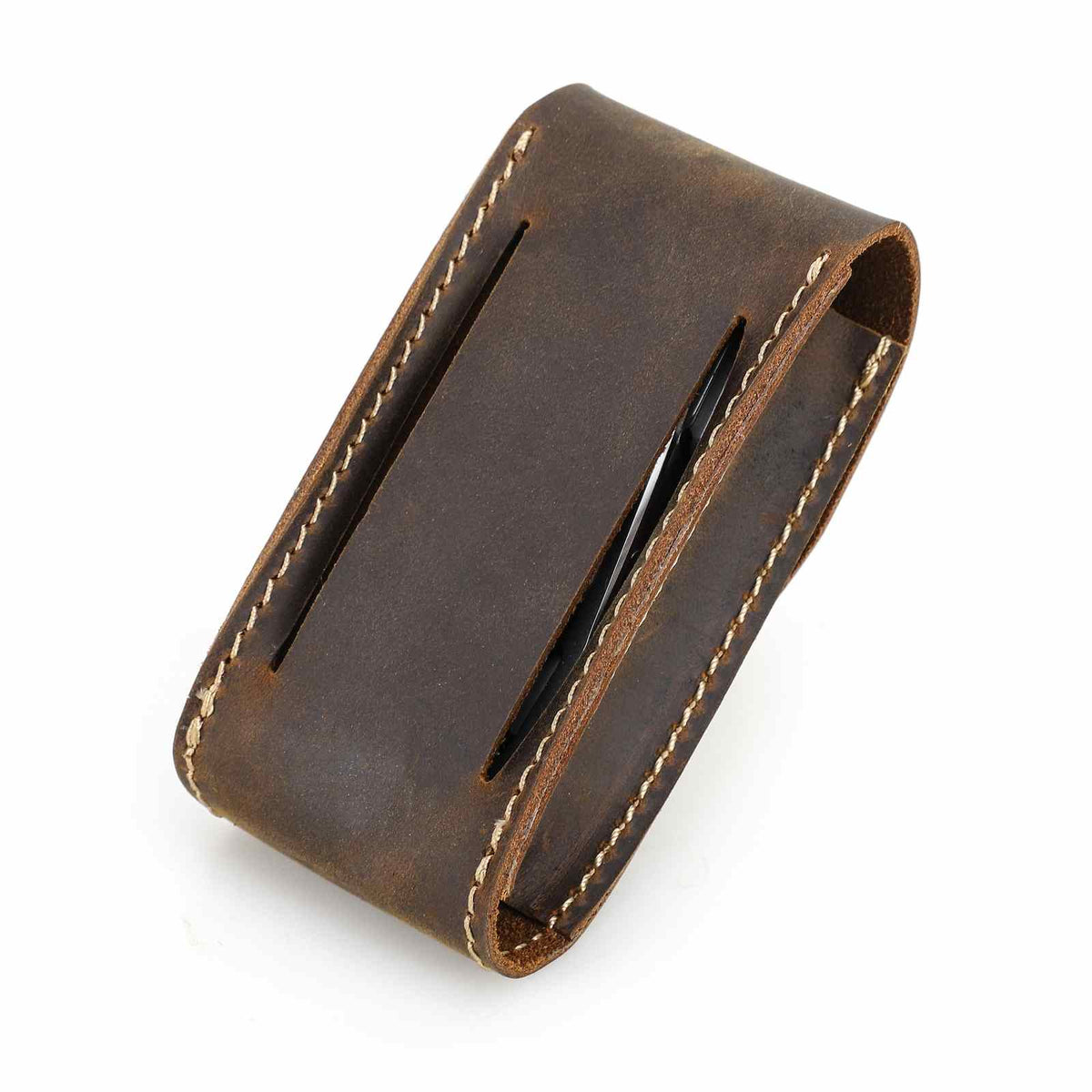 Handmade Full-Grain Leather EDC Multi-Tool Organizer — CF9105