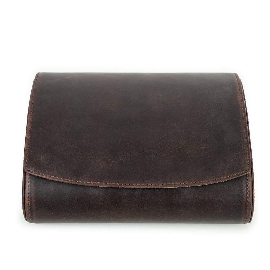 Handmade Full Grain Leather Egg-Shaped Watch Case